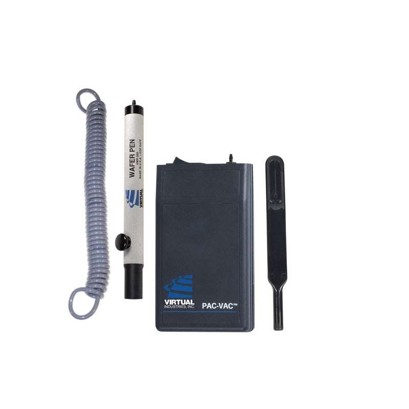 ESD-Safe PAC-VAC® Cleanroom Portable Battery Operated Continuous Vacuum System with Pick-Up Tool and 4" Wafer Tip